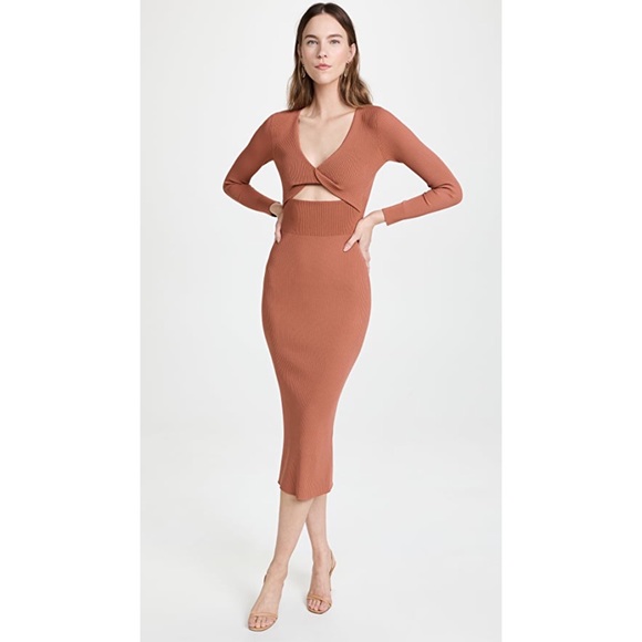 A.L.C. Madison Twist Cut-Out Maxi Dress NWT - Picture 2 of 8